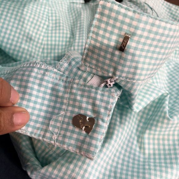 Pantology Blue & White Cotton/Spandex cuffed Women Capri Pants NEW SZ 8 - Picture 12 of 13